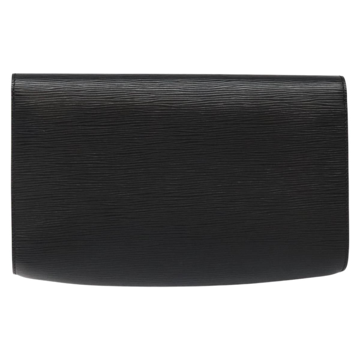 LOUIS VUITTON Epi Chaillot Clutch Bag Black M52542 LV Auth 114321