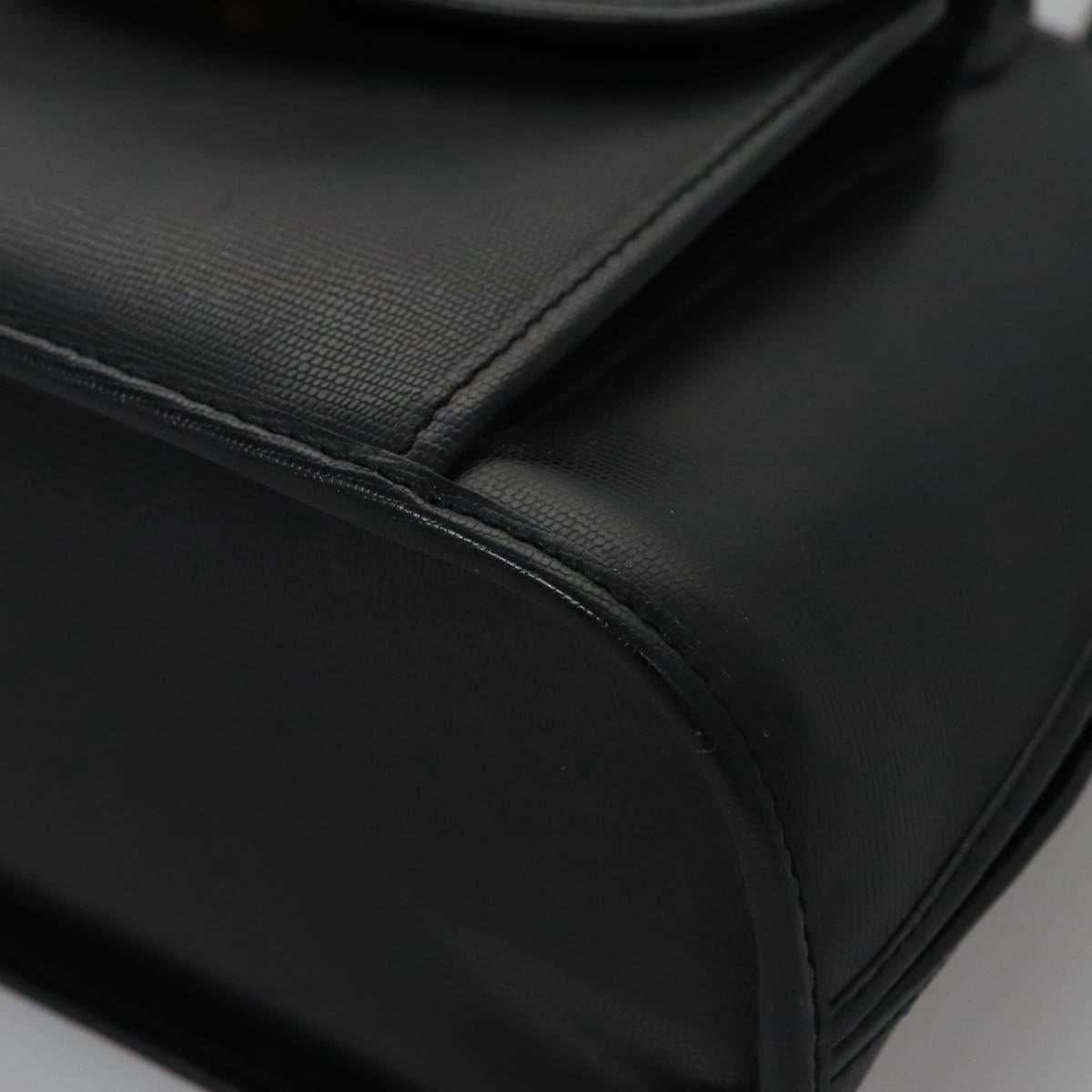 CELINE Hand Bag Leather 2way Black Auth 114324V