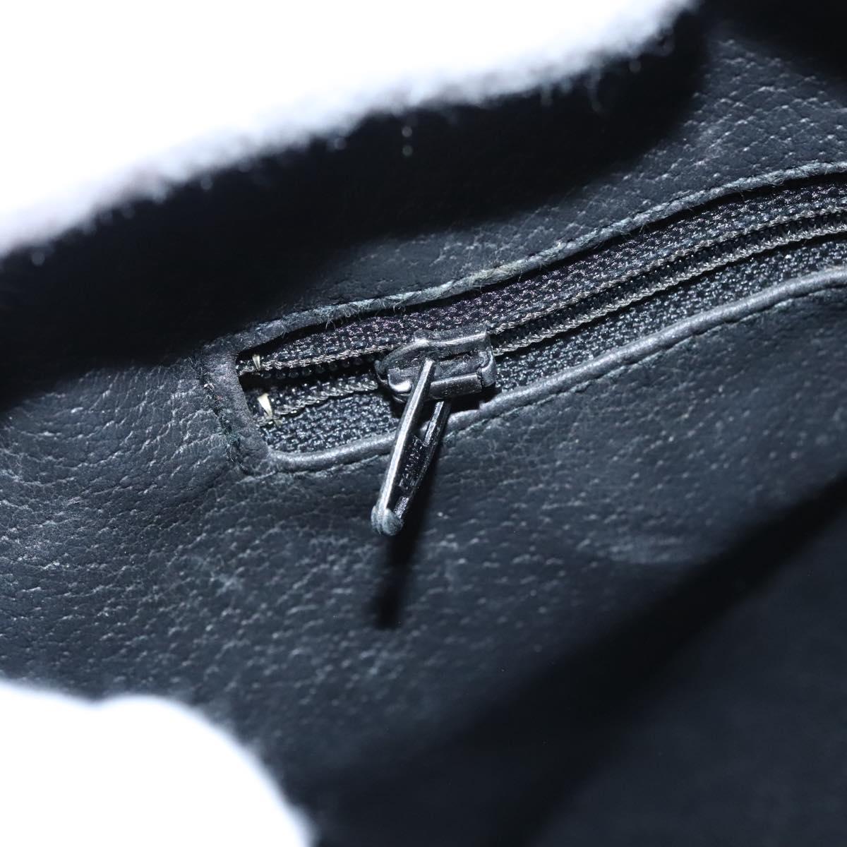 CELINE Hand Bag Leather 2way Black Auth 114324V