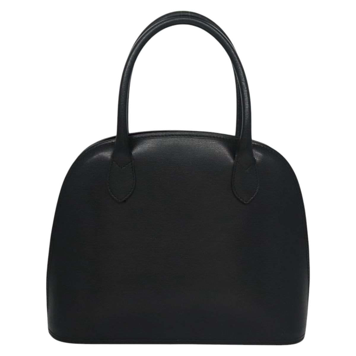 CELINE Hand Bag Leather 2way Black Auth 114324V