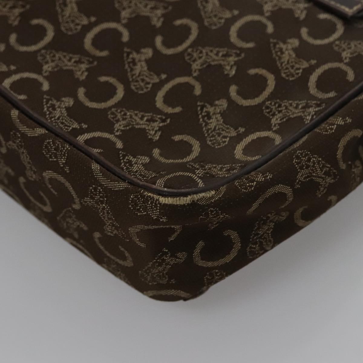 CELINE C Sulky Hand Bag Canvas Brown Auth 114369