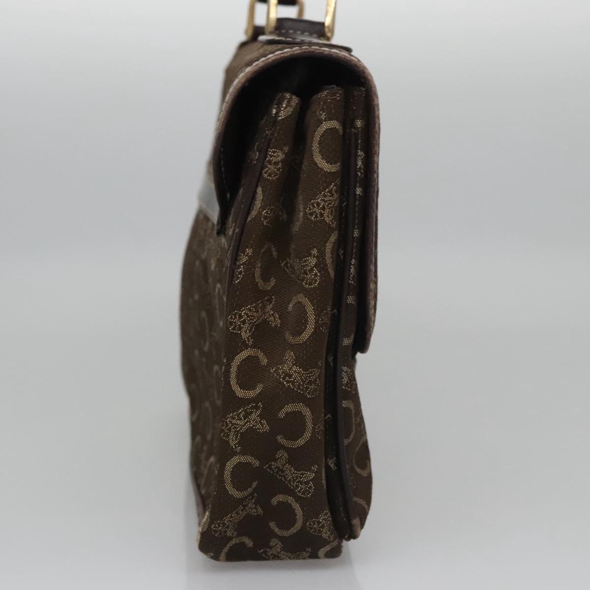CELINE C Sulky Hand Bag Canvas Brown Auth 114369