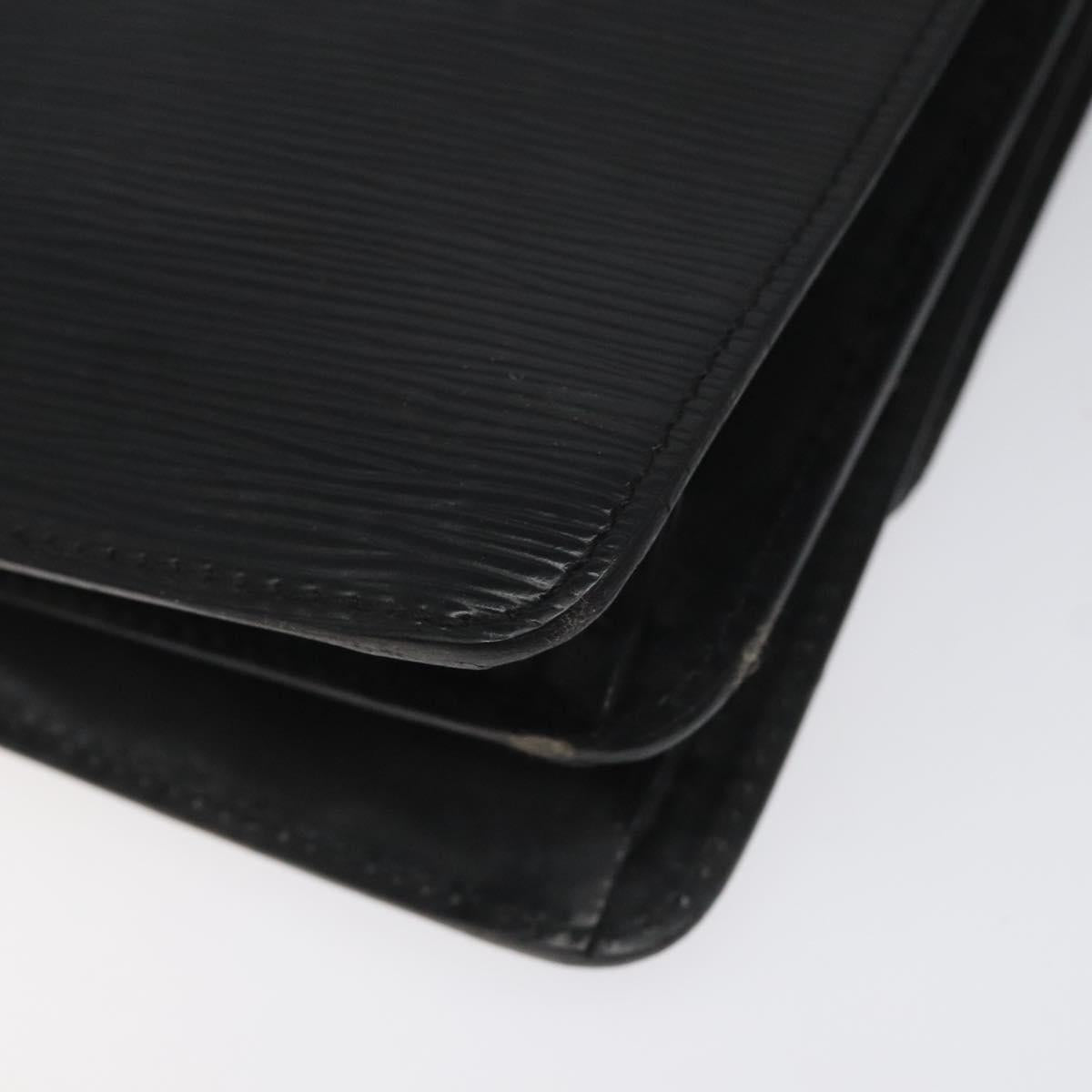 LOUIS VUITTON Epi Free Run Shoulder Bag Black M52402 LV Auth 114385