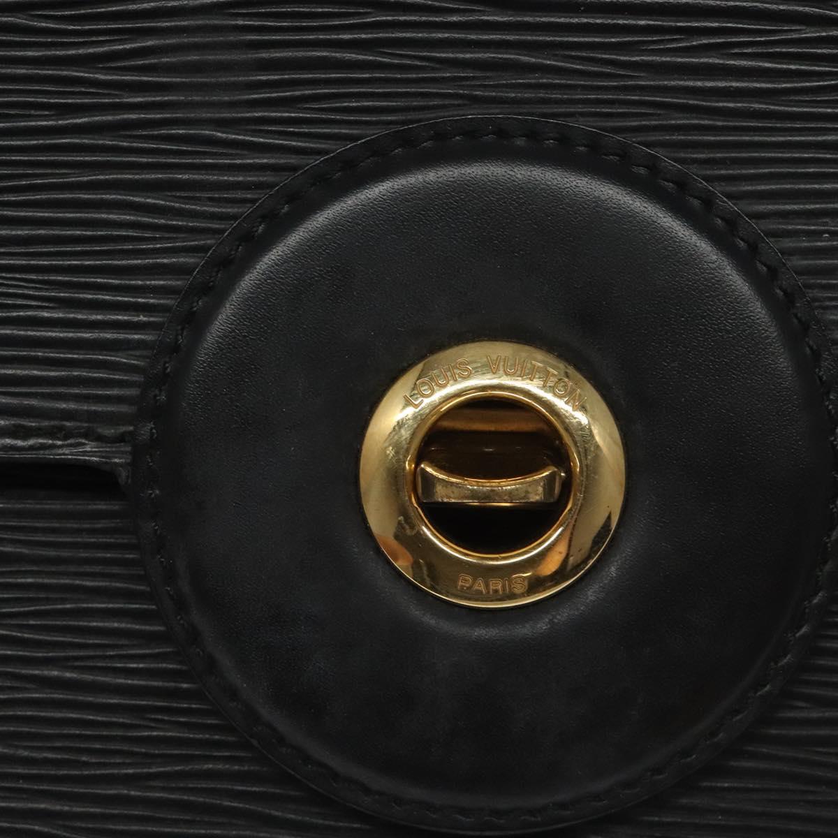 LOUIS VUITTON Epi Free Run Shoulder Bag Black M52402 LV Auth 114385