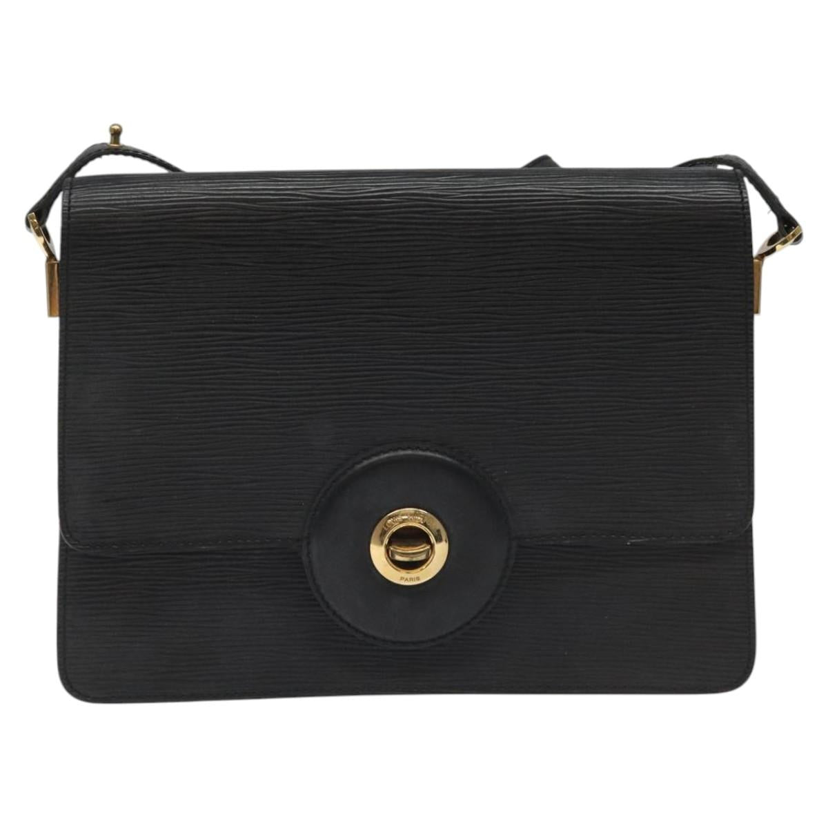 LOUIS VUITTON Epi Free Run Shoulder Bag Black M52402 LV Auth 114385