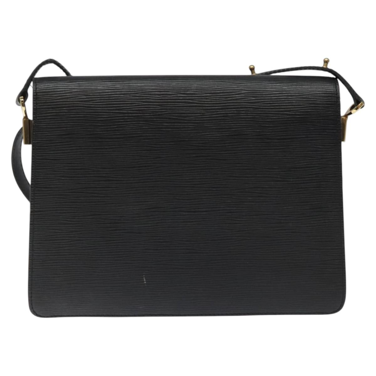 LOUIS VUITTON Epi Free Run Shoulder Bag Black M52402 LV Auth 114385
