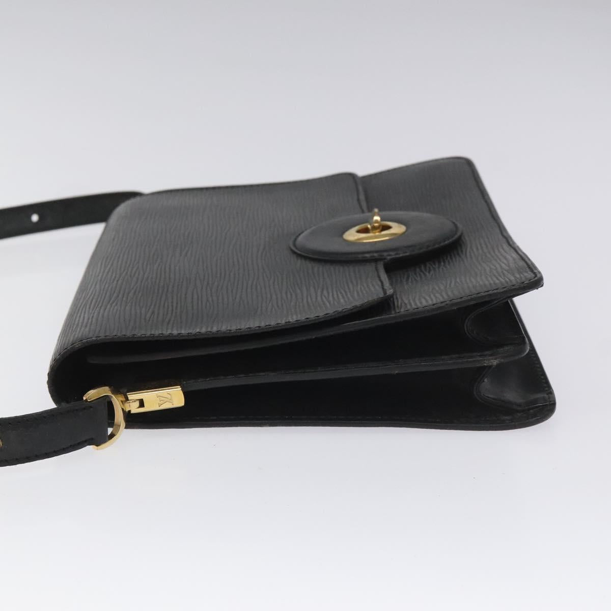 LOUIS VUITTON Epi Free Run Shoulder Bag Black M52402 LV Auth 114385