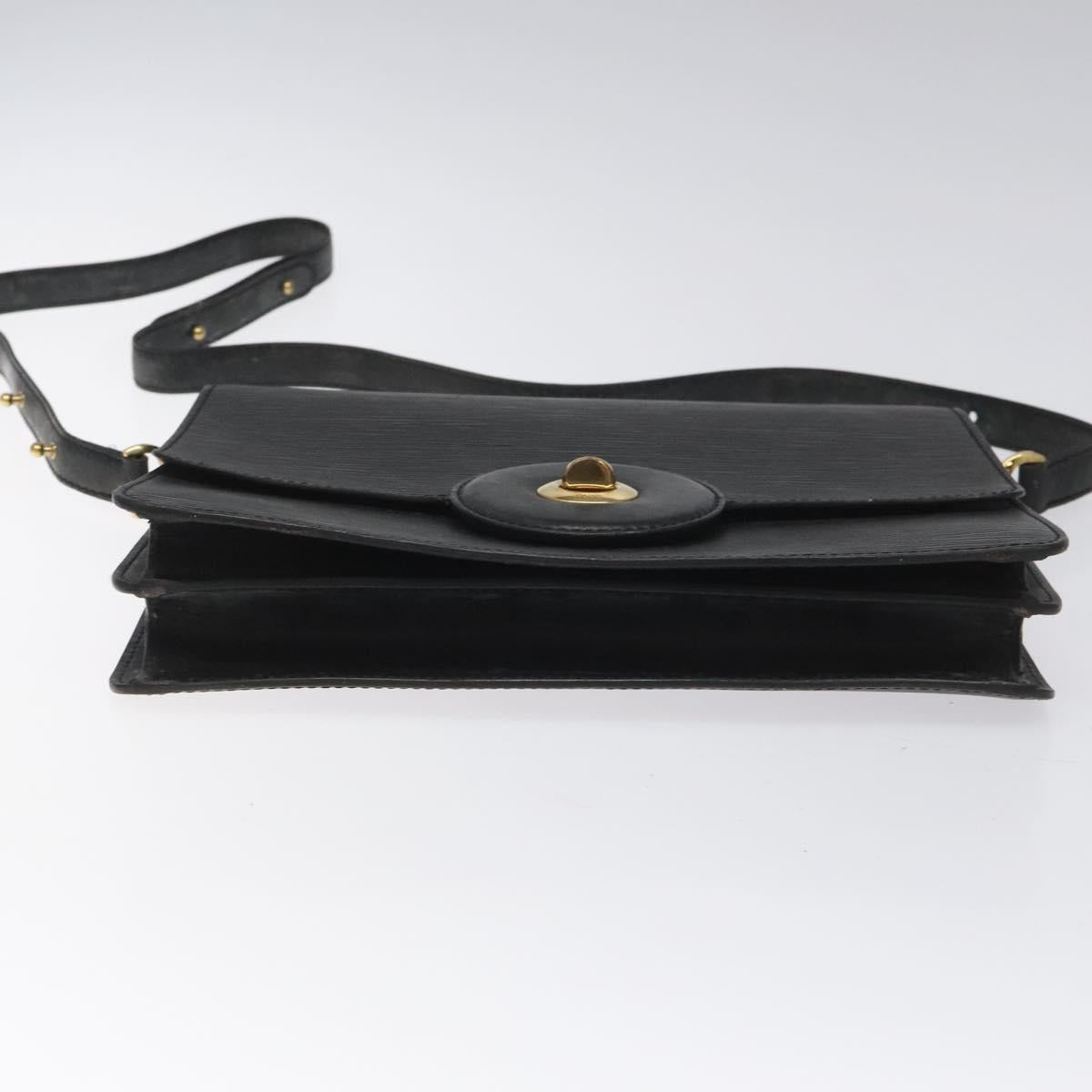 LOUIS VUITTON Epi Free Run Shoulder Bag Black M52402 LV Auth 114385