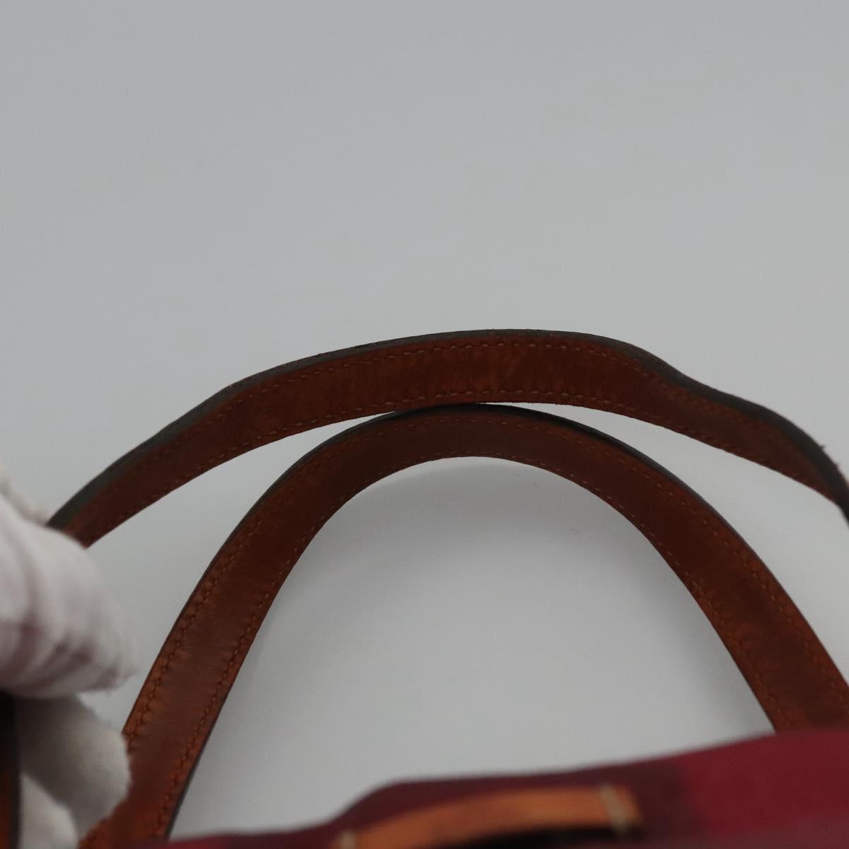 GUCCI GG Canvas Tote Bag Nylon Red 282439 Auth 114411