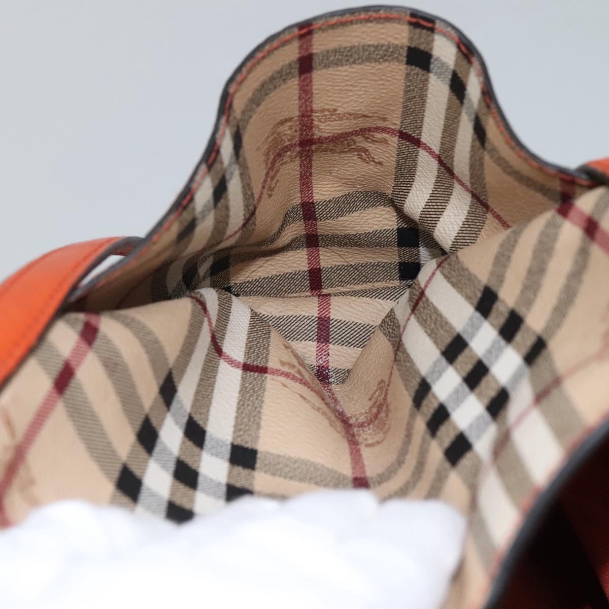 BURBERRY Nova Check Tote Bag PVC Beige Auth 114419