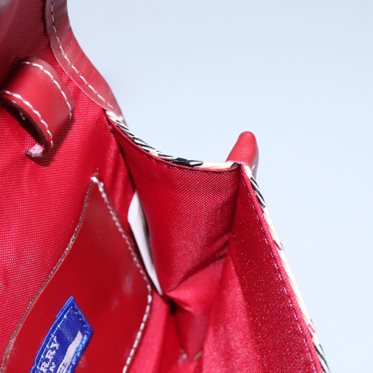 BURBERRY Nova Check Blue Label Waist bag Canvas Beige Auth 114435V