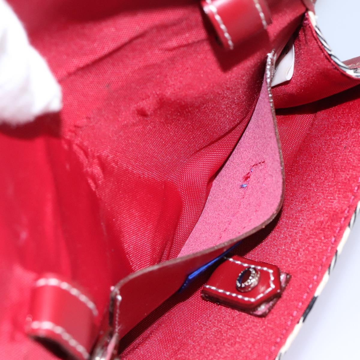 BURBERRY Nova Check Blue Label Waist bag Canvas Beige Auth 114435V