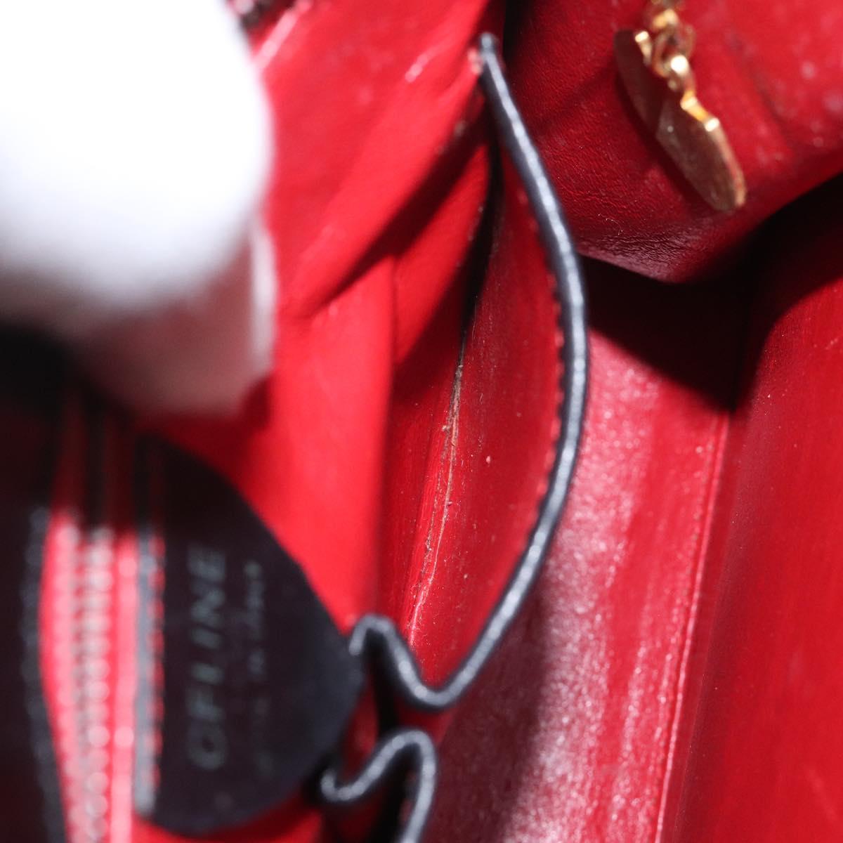 CELINE Shoulder Bag Leather Multicolor Auth 114456