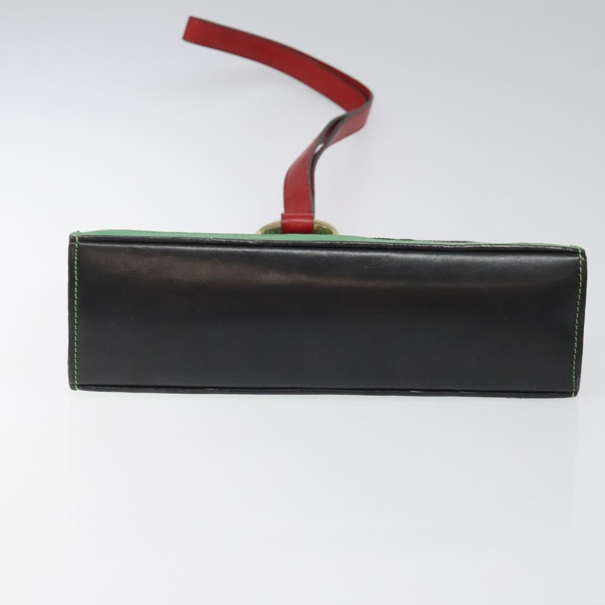 CELINE Shoulder Bag Leather Multicolor Auth 114456