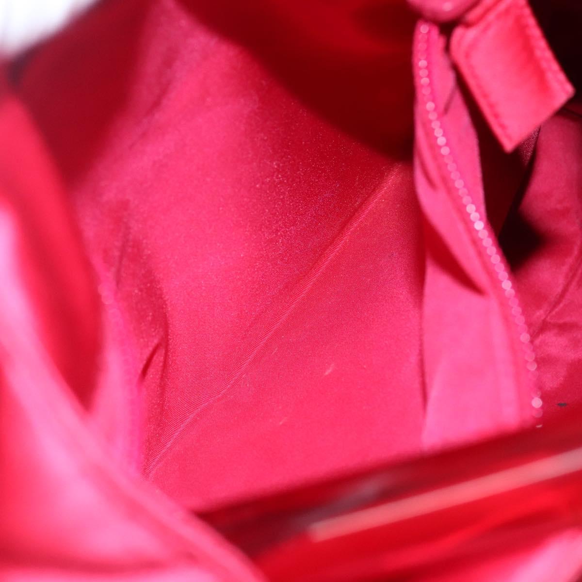 PRADA Shoulder Bag Satin Pink Auth 114460
