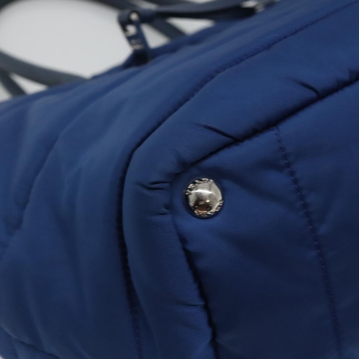 PRADA Hand Bag Nylon 2way Blue Auth 114477