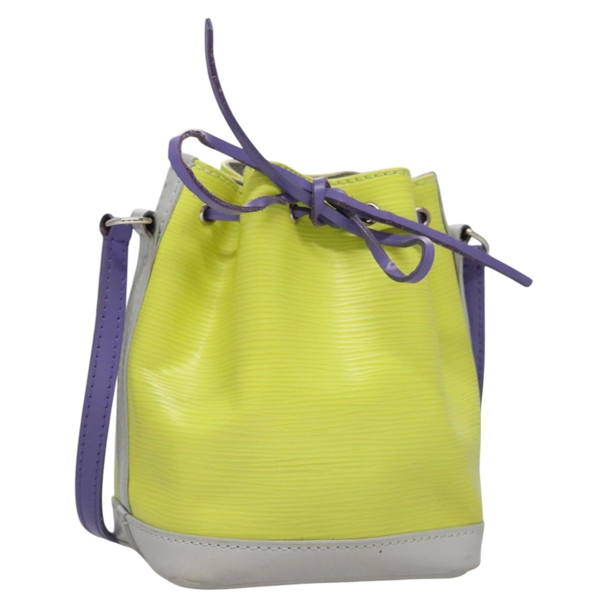 LOUIS VUITTON Epi Nanonoe Shoulder Bag Yellow M42501 LV Auth 114521V
