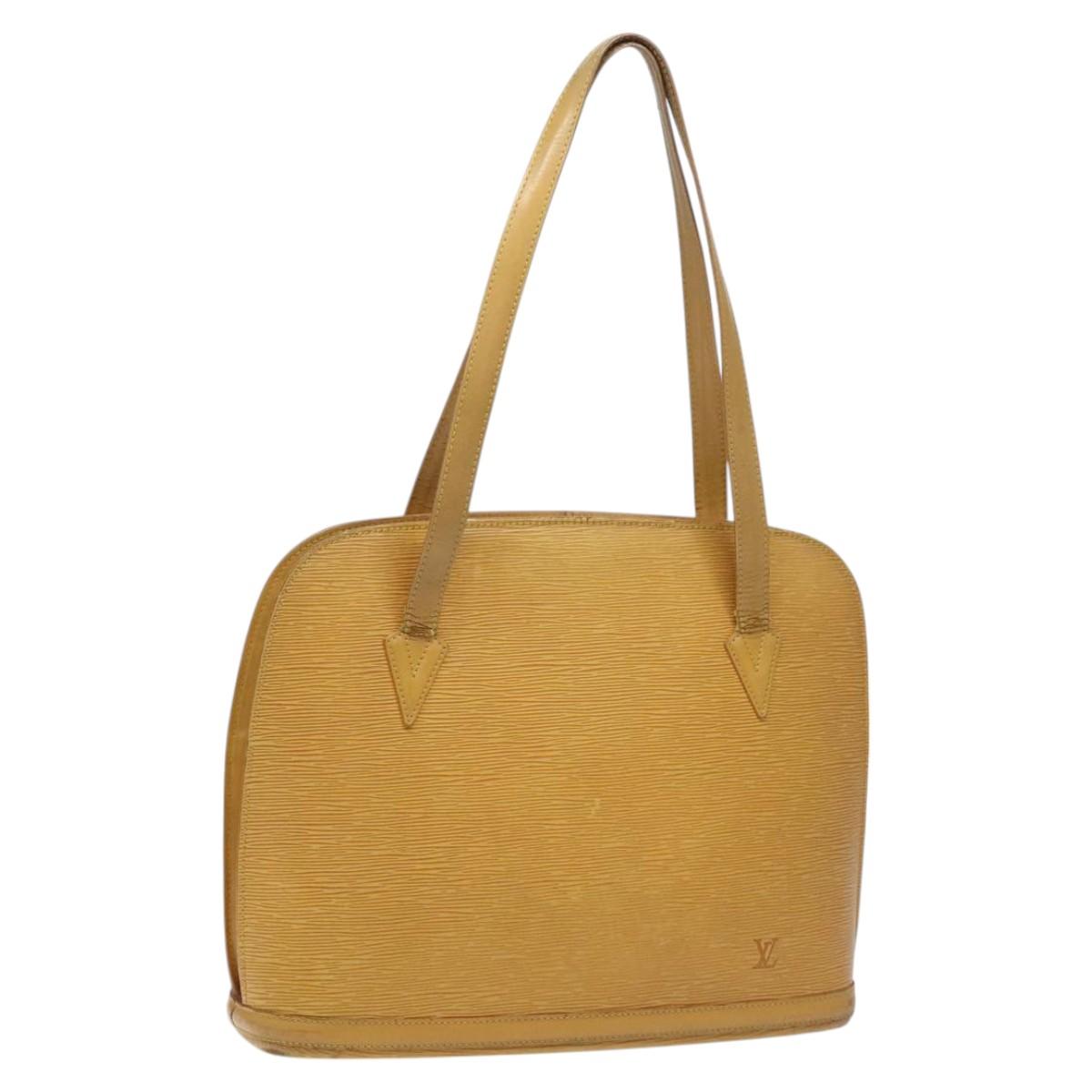 LOUIS VUITTON Epi Lussac Shoulder Bag Yellow M52289 LV Auth 114523