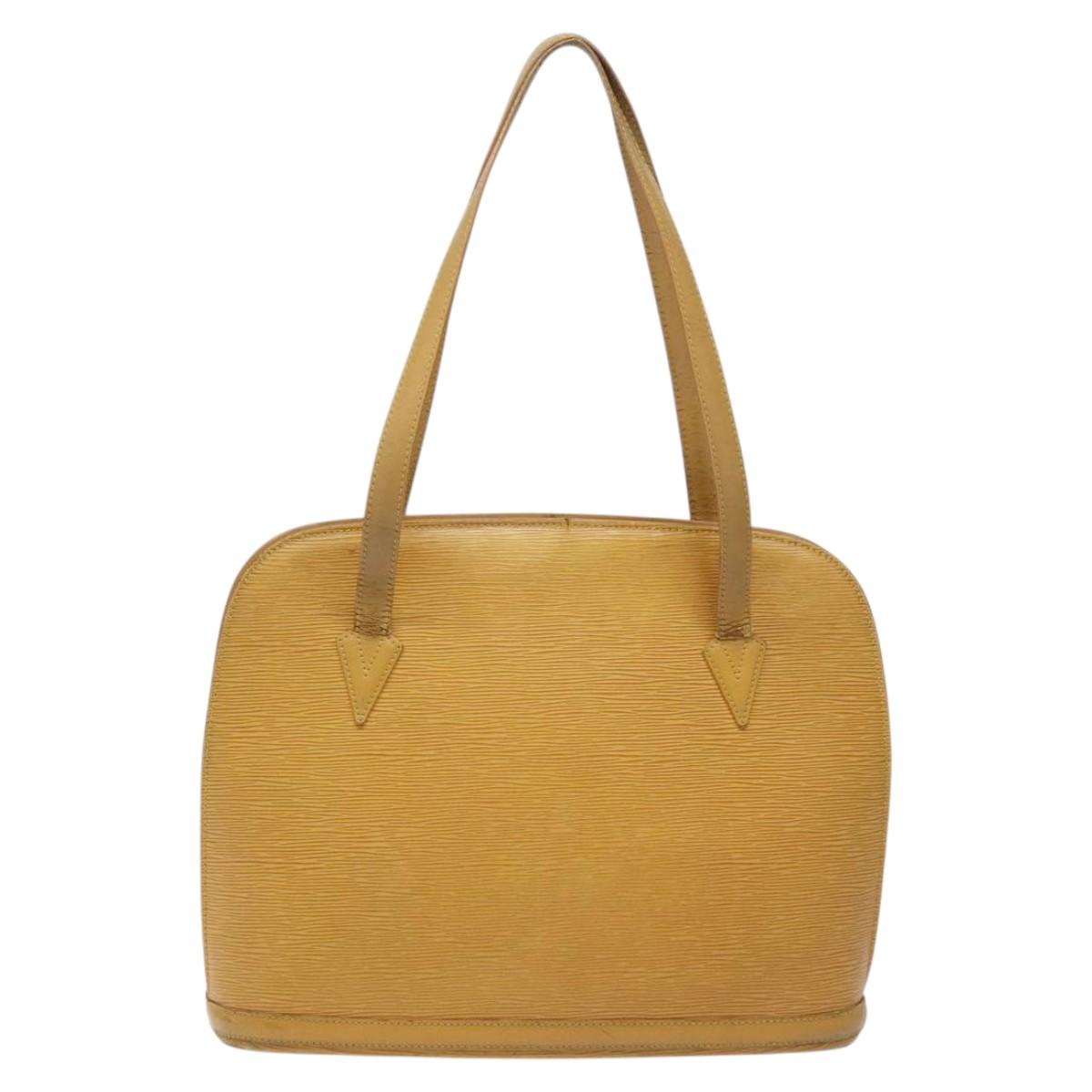 LOUIS VUITTON Epi Lussac Shoulder Bag Yellow M52289 LV Auth 114523