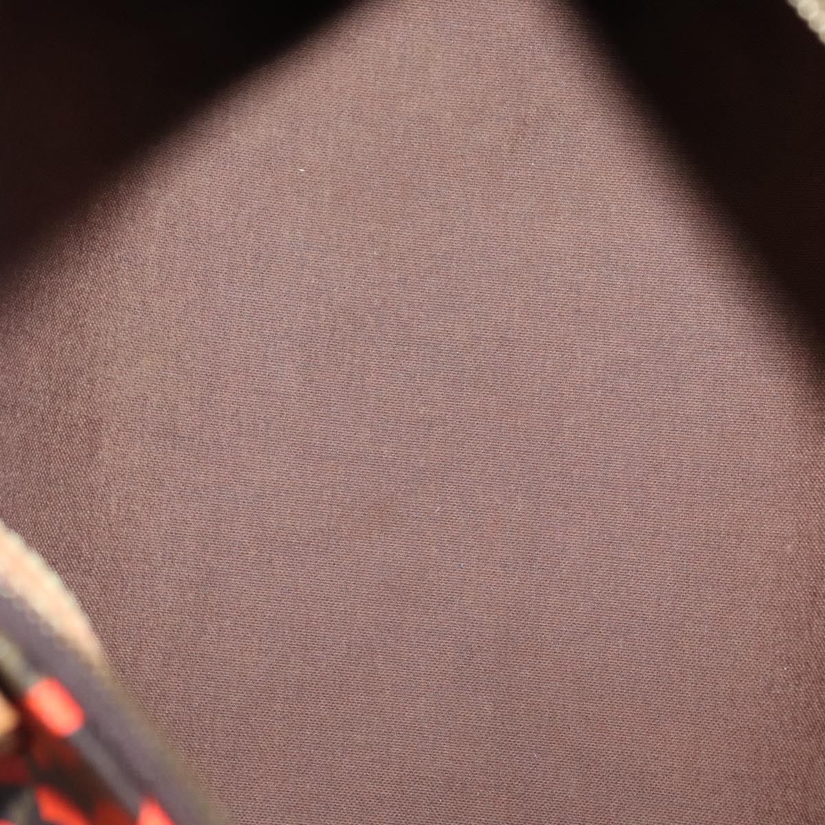 LOUIS VUITTON Monogram Graffiti Speedy 30 Hand Bag Orange M93705 LV Auth 114571A