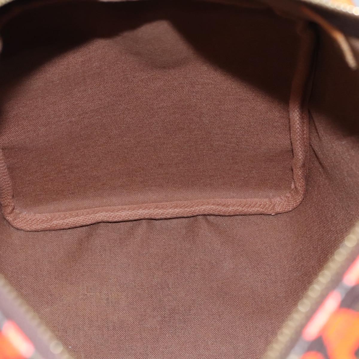 LOUIS VUITTON Monogram Graffiti Speedy 30 Hand Bag Orange M93705 LV Auth 114571A