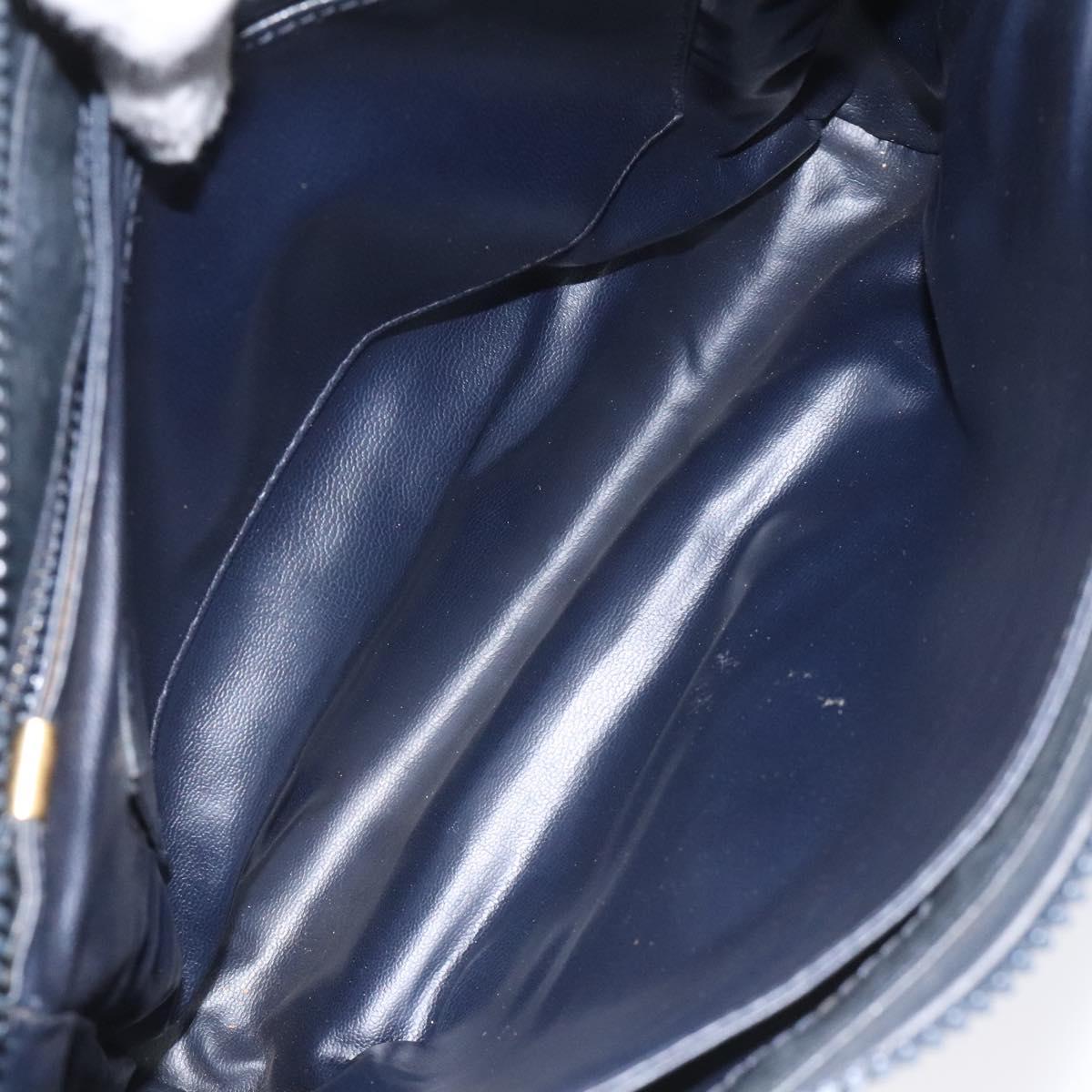 CELINE C Sulky Shoulder Bag Canvas Navy Auth 114587