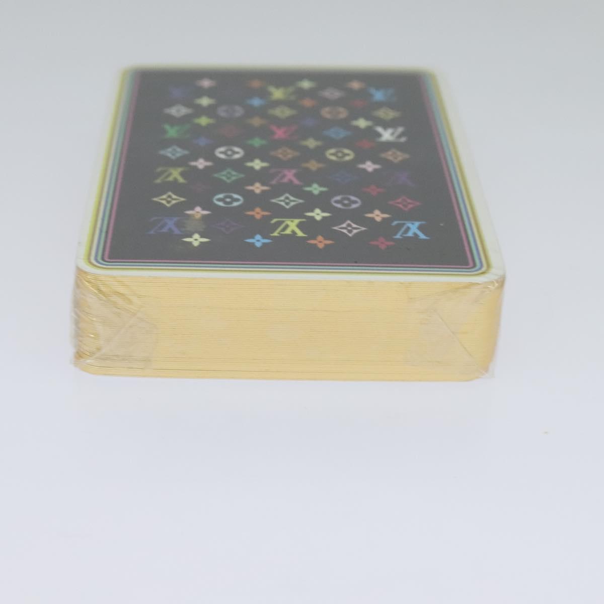 LOUIS VUITTON Monogram Multicolor Playing Cards Black White LV Auth 114606V