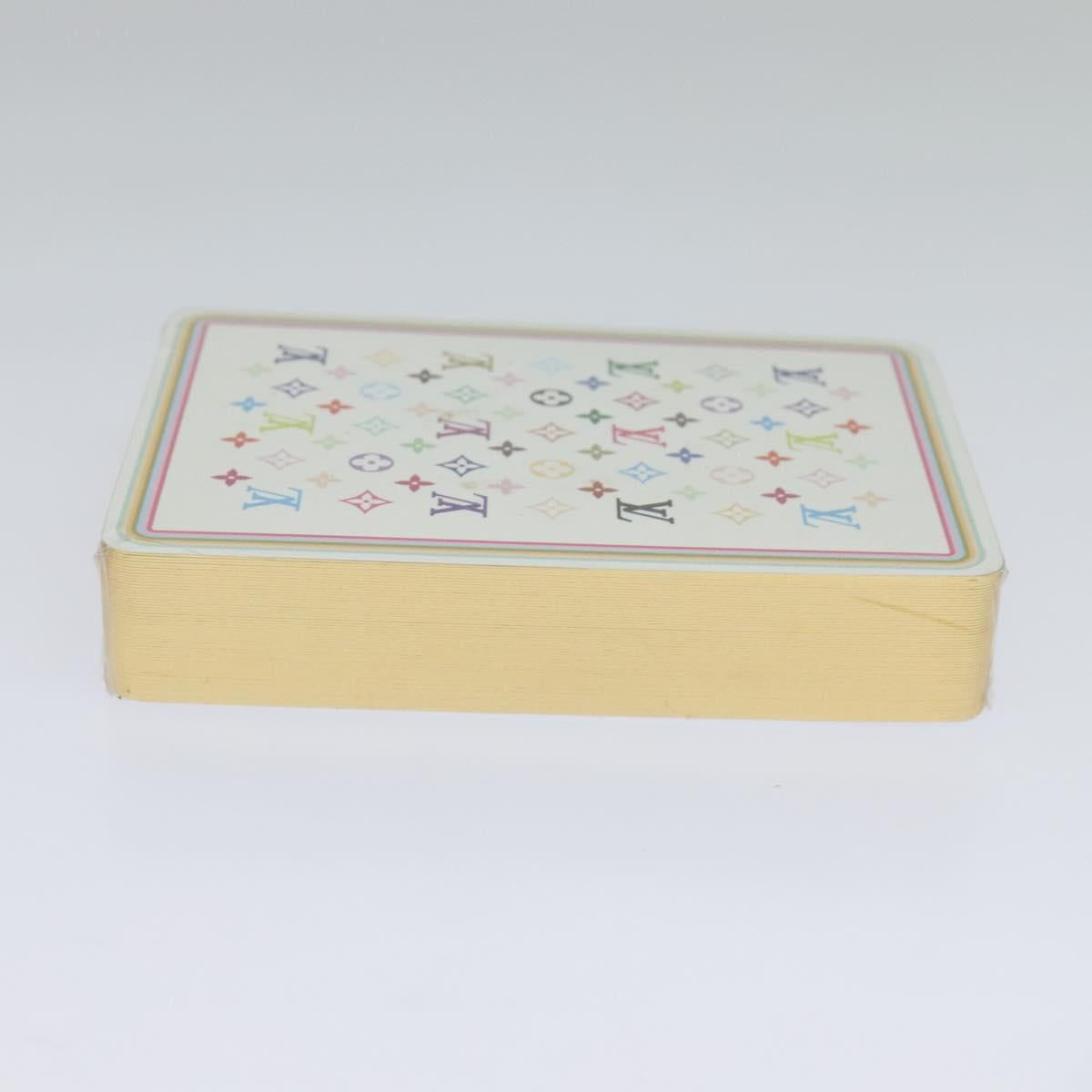 LOUIS VUITTON Monogram Multicolor Playing Cards Black White LV Auth 114606V