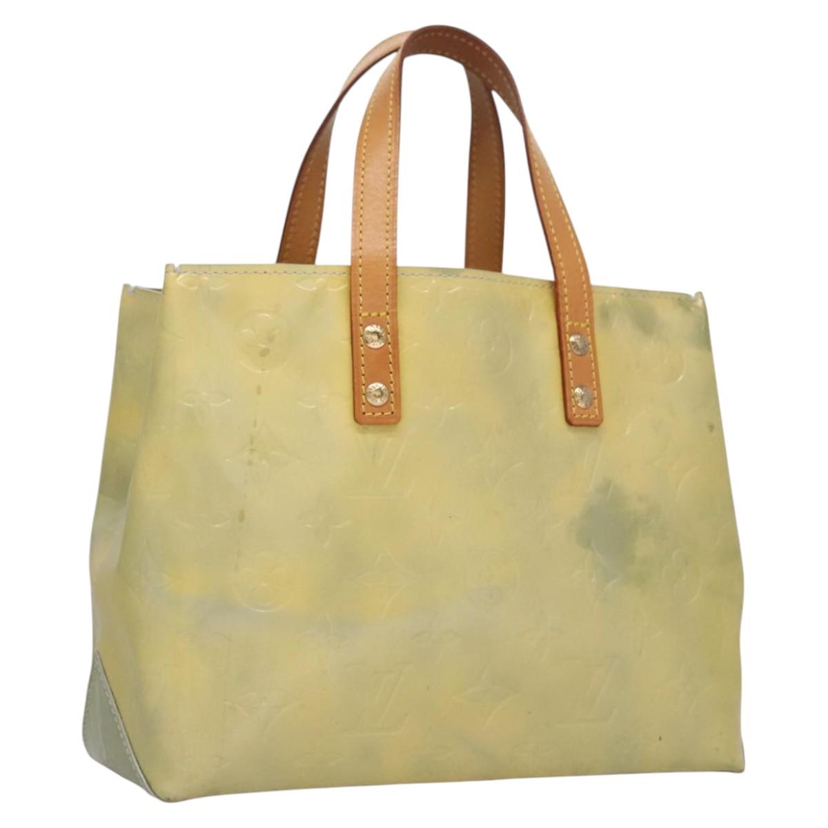 LOUIS VUITTON Monogram Vernis Reade PM Hand Bag Gris M91145 LV Auth 114609