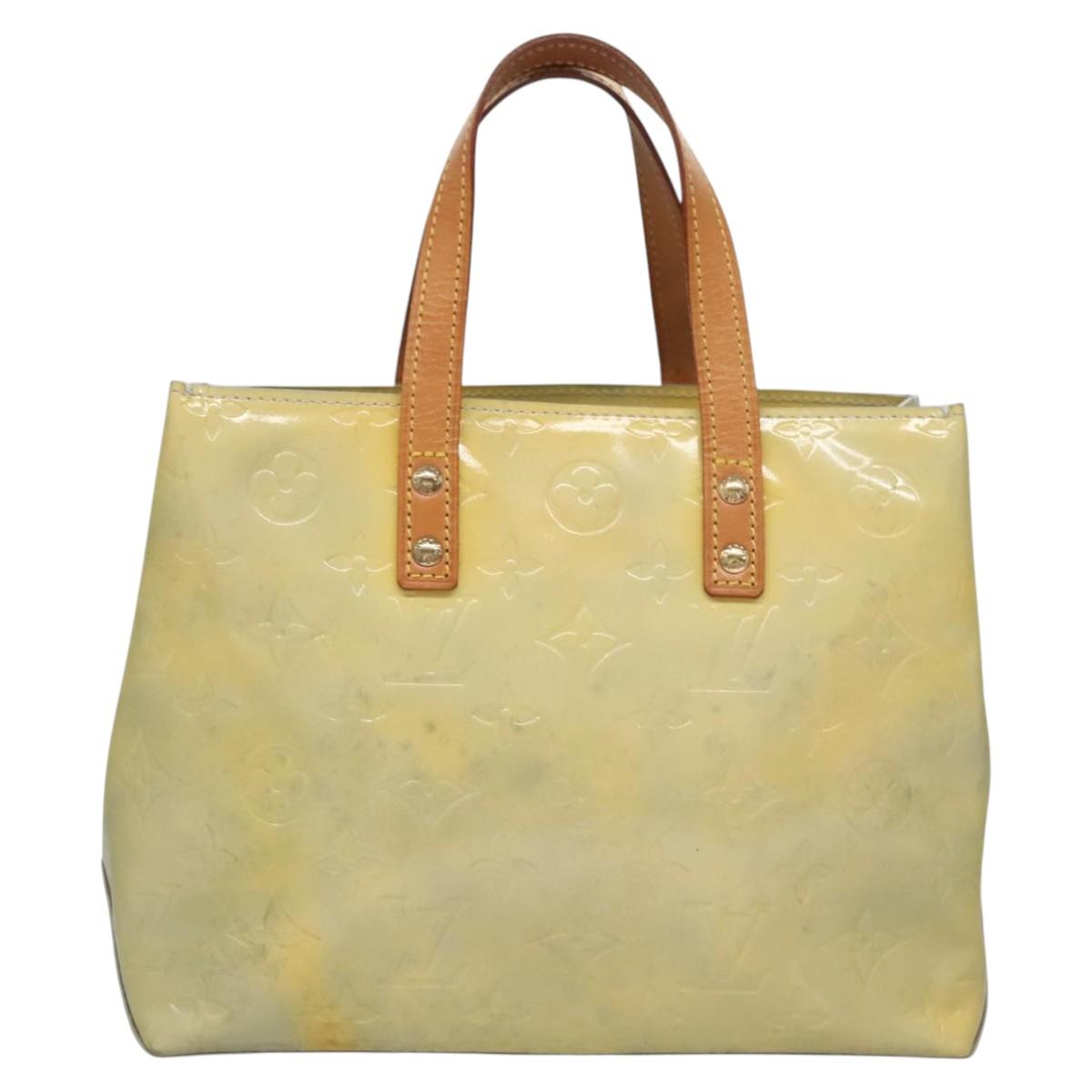 LOUIS VUITTON Monogram Vernis Reade PM Hand Bag Gris M91145 LV Auth 114609