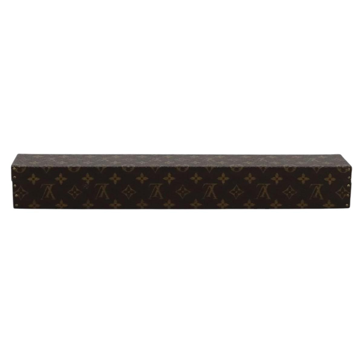 LOUIS VUITTON Monogram Necklace case Jewelry Box LV Auth 114618SV