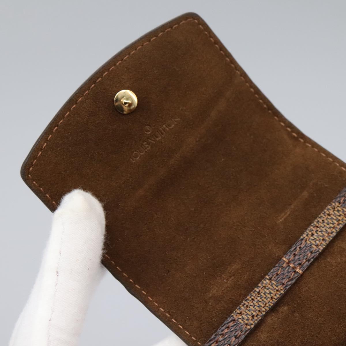 LOUIS VUITTON Damier Ebene Cuffs Cuff Case LV Auth 114634