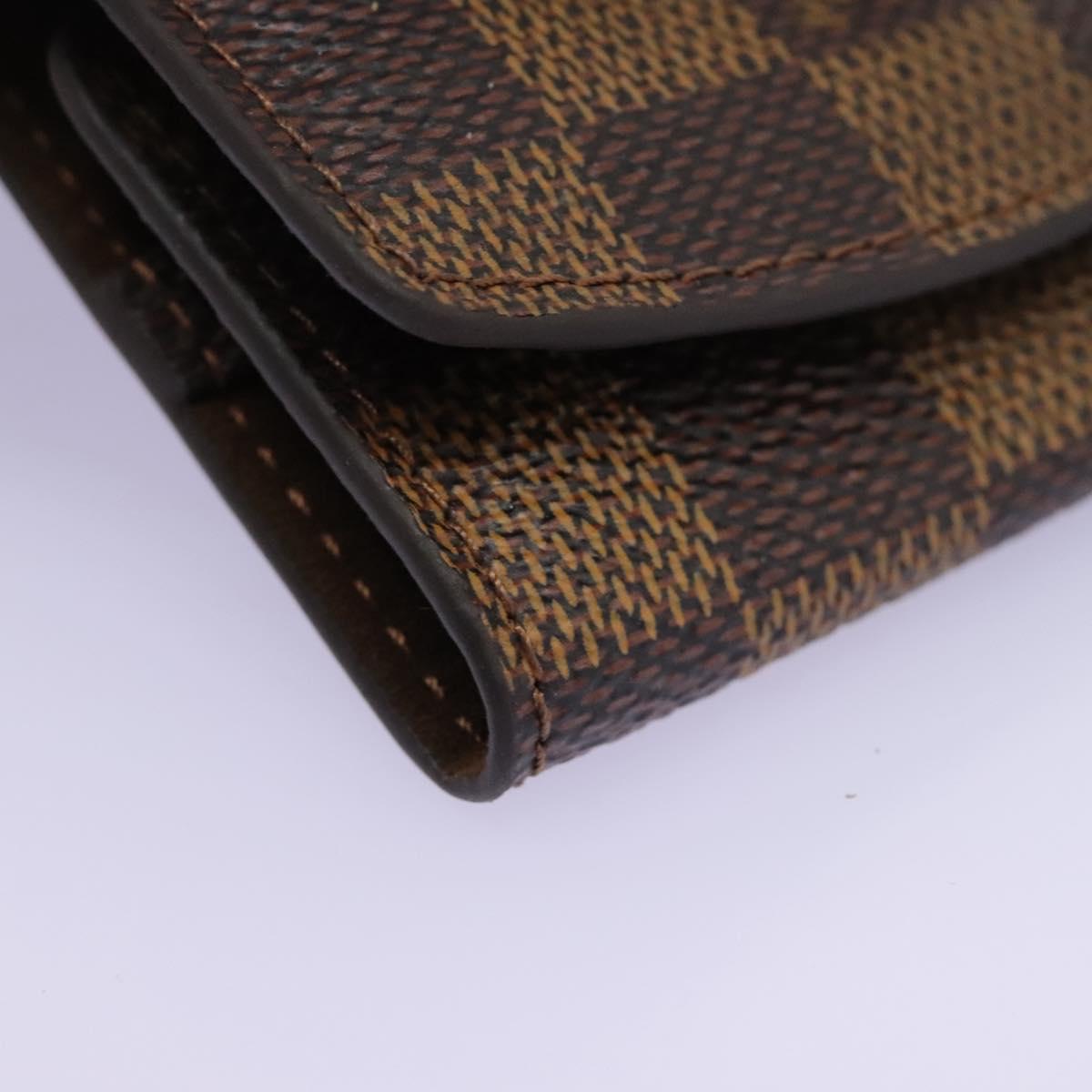 LOUIS VUITTON Damier Ebene Cuffs Cuff Case LV Auth 114634