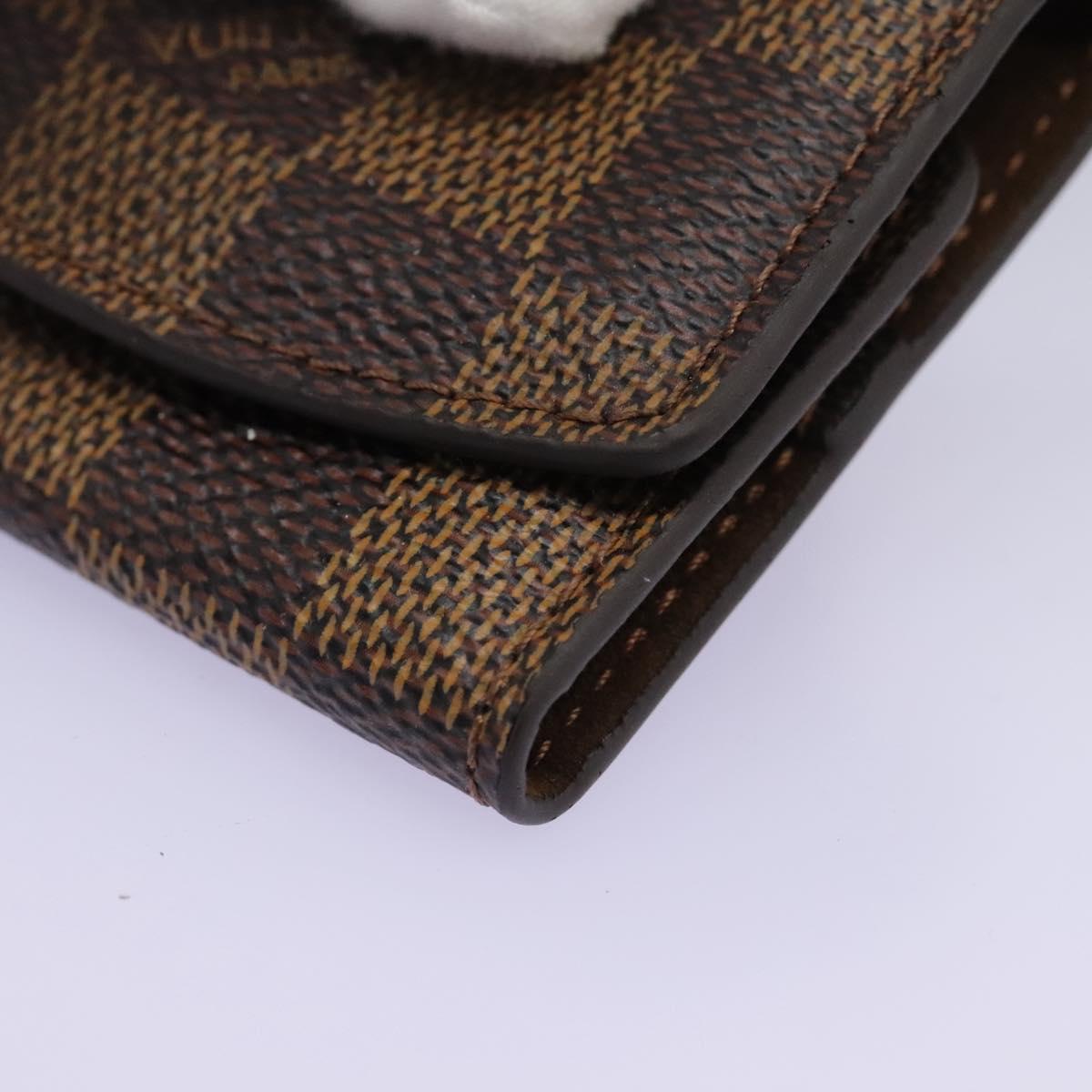 LOUIS VUITTON Damier Ebene Cuffs Cuff Case LV Auth 114634