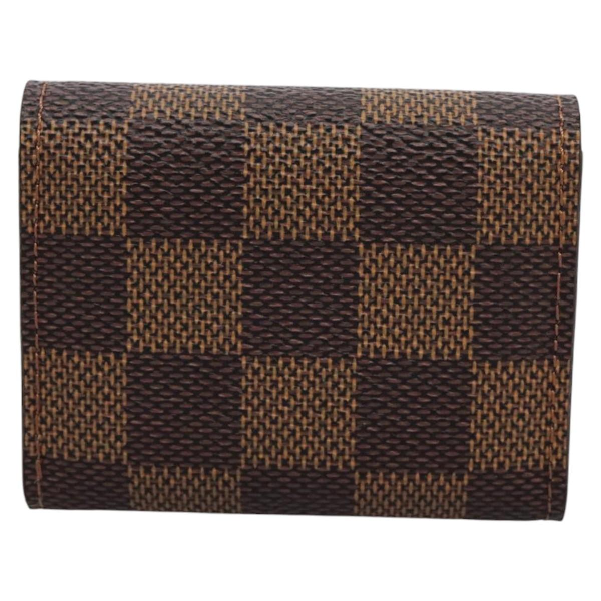 LOUIS VUITTON Damier Ebene Cuffs Cuff Case LV Auth 114638