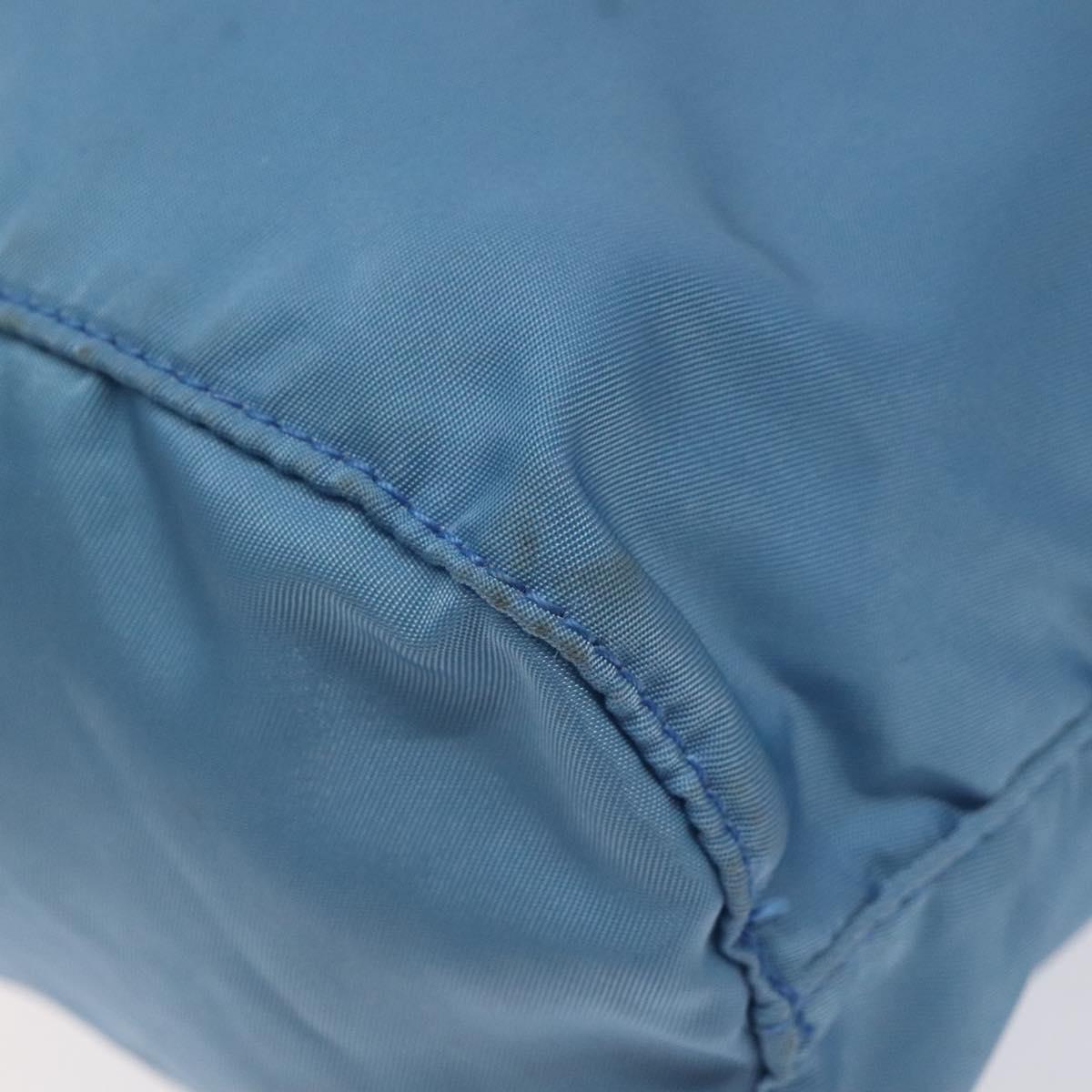 PRADA Pouch Nylon Light Blue Auth 114654