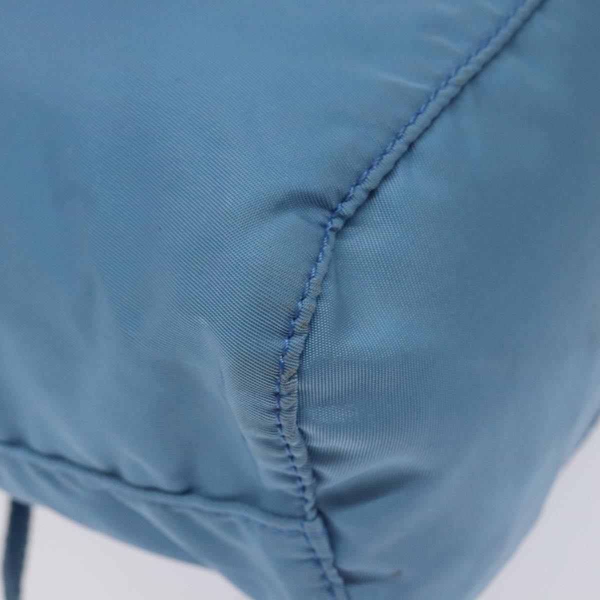 PRADA Pouch Nylon Light Blue Auth 114654