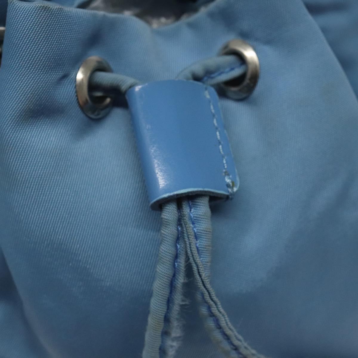 PRADA Pouch Nylon Light Blue Auth 114654