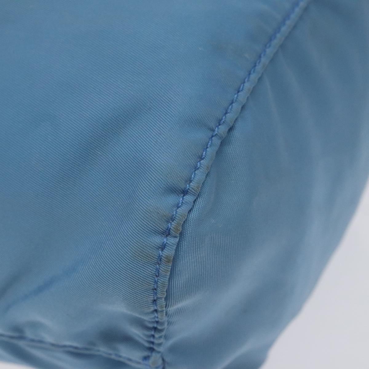 PRADA Pouch Nylon Light Blue Auth 114654