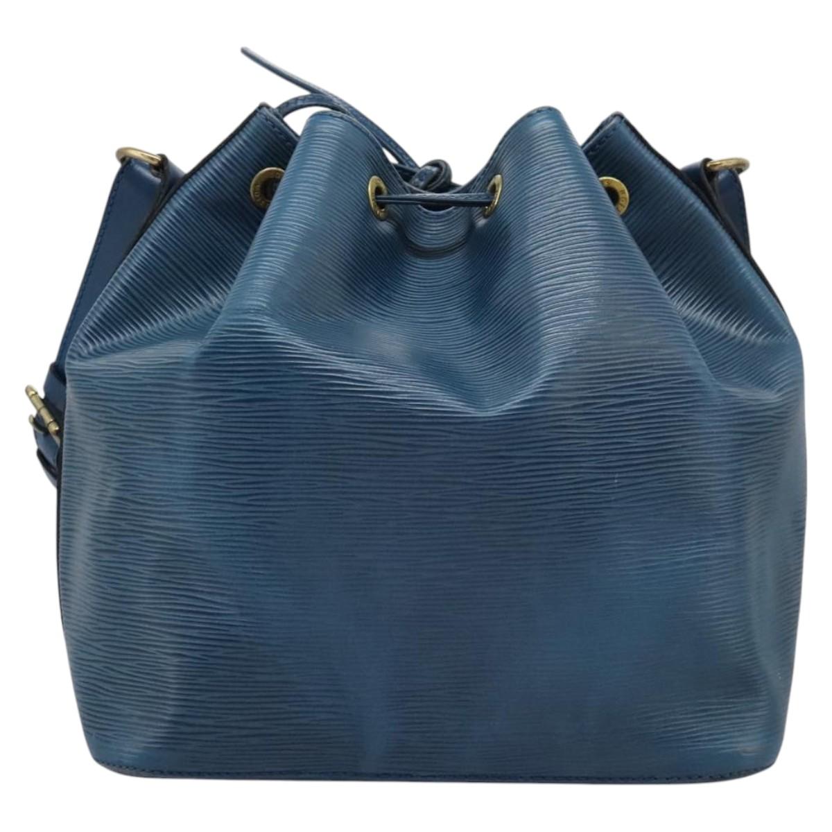 LOUIS VUITTON Epi Petit Noe Shoulder Bag Blue M44105 LV Auth 114680