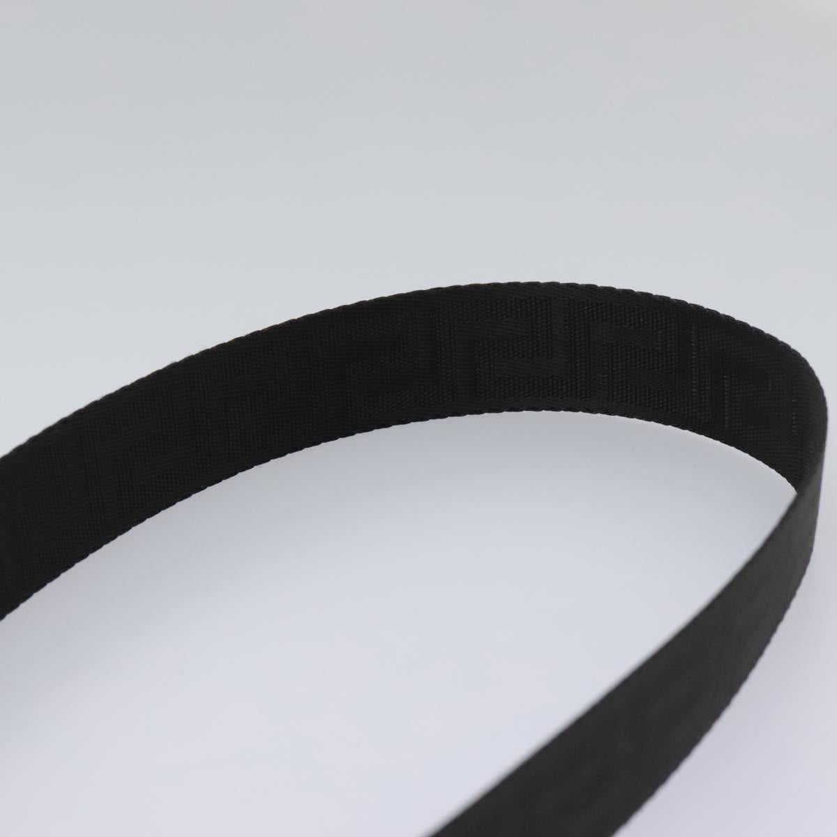 VERSACE Shoulder Bag Leather Black Auth 114763