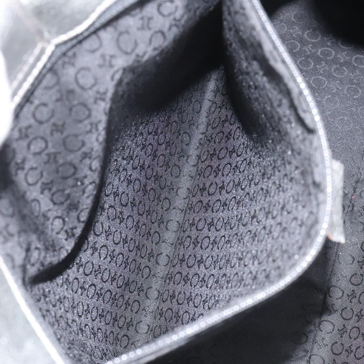 CELINE C Sulky Circle Shoulder Bag Canvas Navy Clear Auth 114765