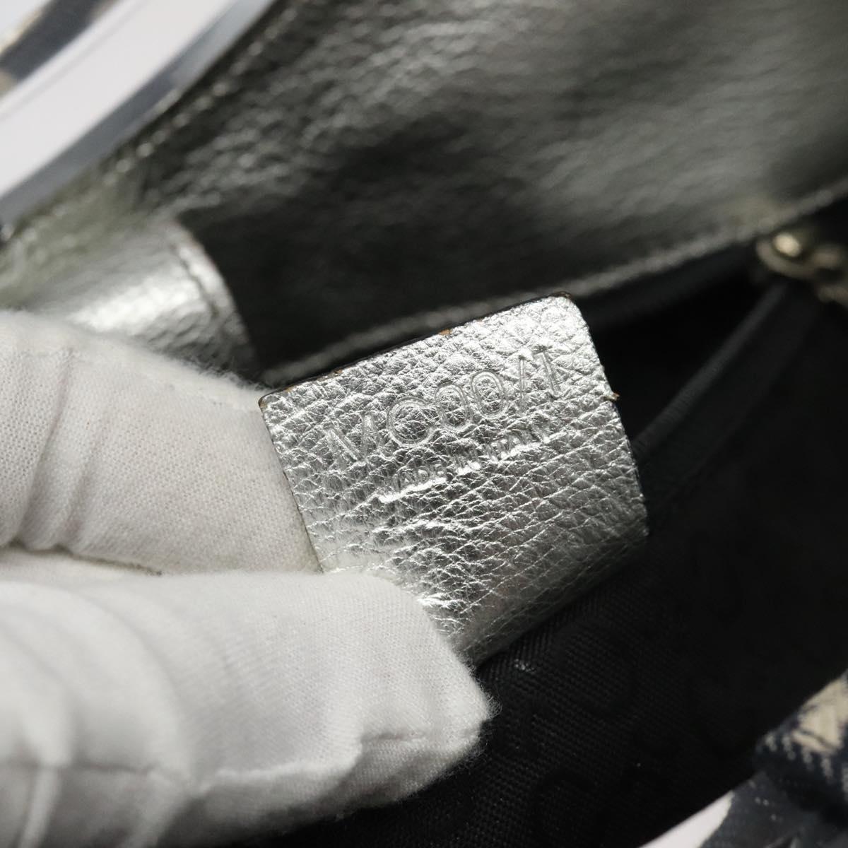 CELINE C Sulky Circle Shoulder Bag Canvas Navy Clear Auth 114765