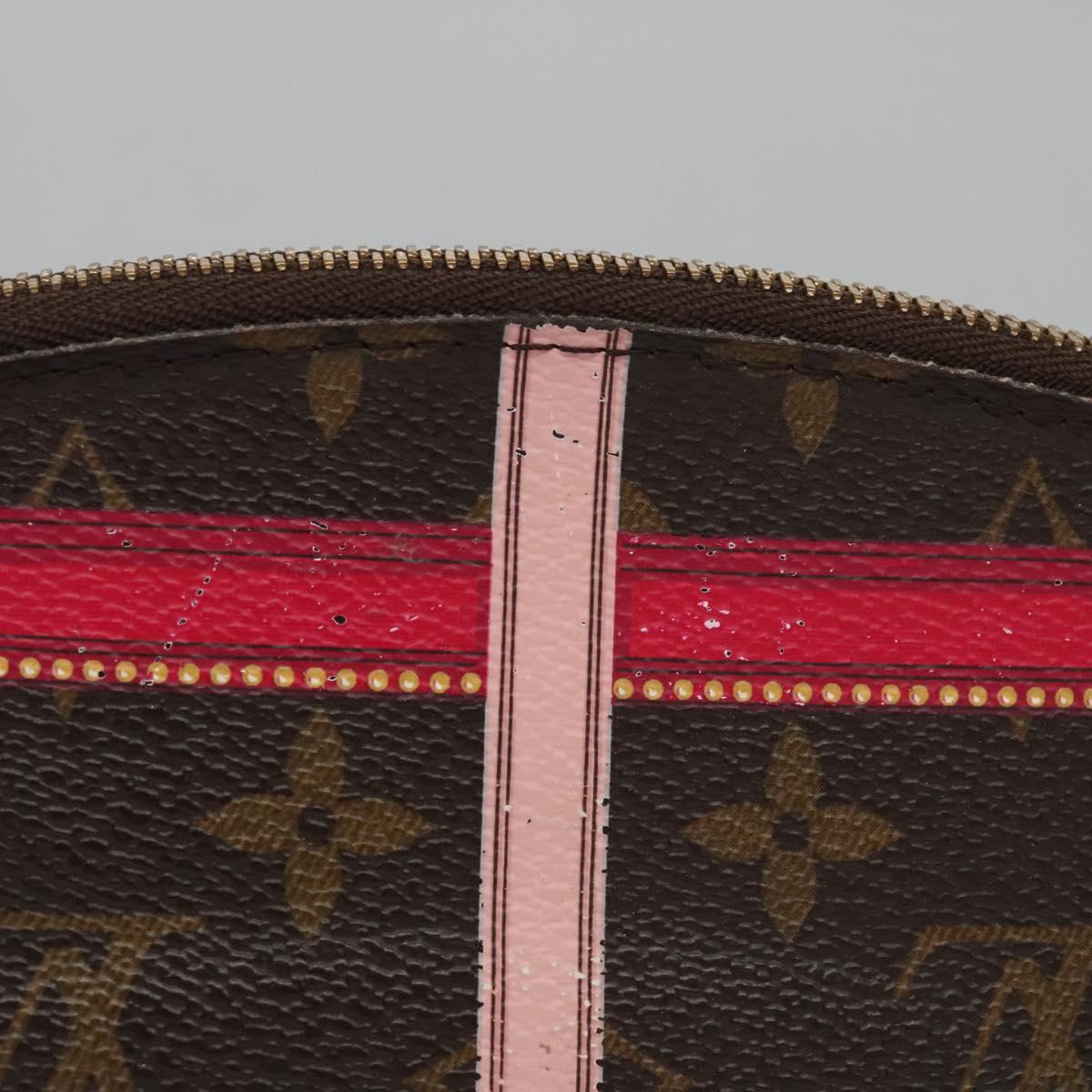 LOUIS VUITTON Monogram Summer Trunk Pochette Cosmetic Pouch M43615 Auth 114852