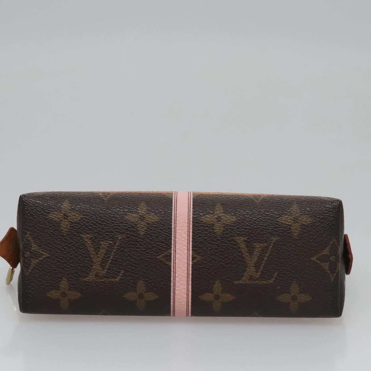 LOUIS VUITTON Monogram Summer Trunk Pochette Cosmetic Pouch M43615 Auth 114852