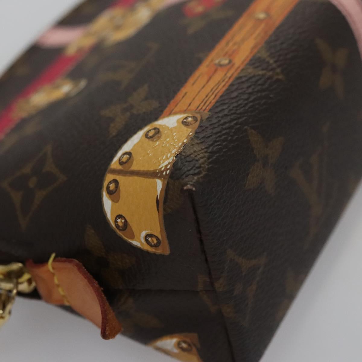 LOUIS VUITTON Monogram Summer Trunk Pochette Cosmetic Pouch M43615 Auth 114852