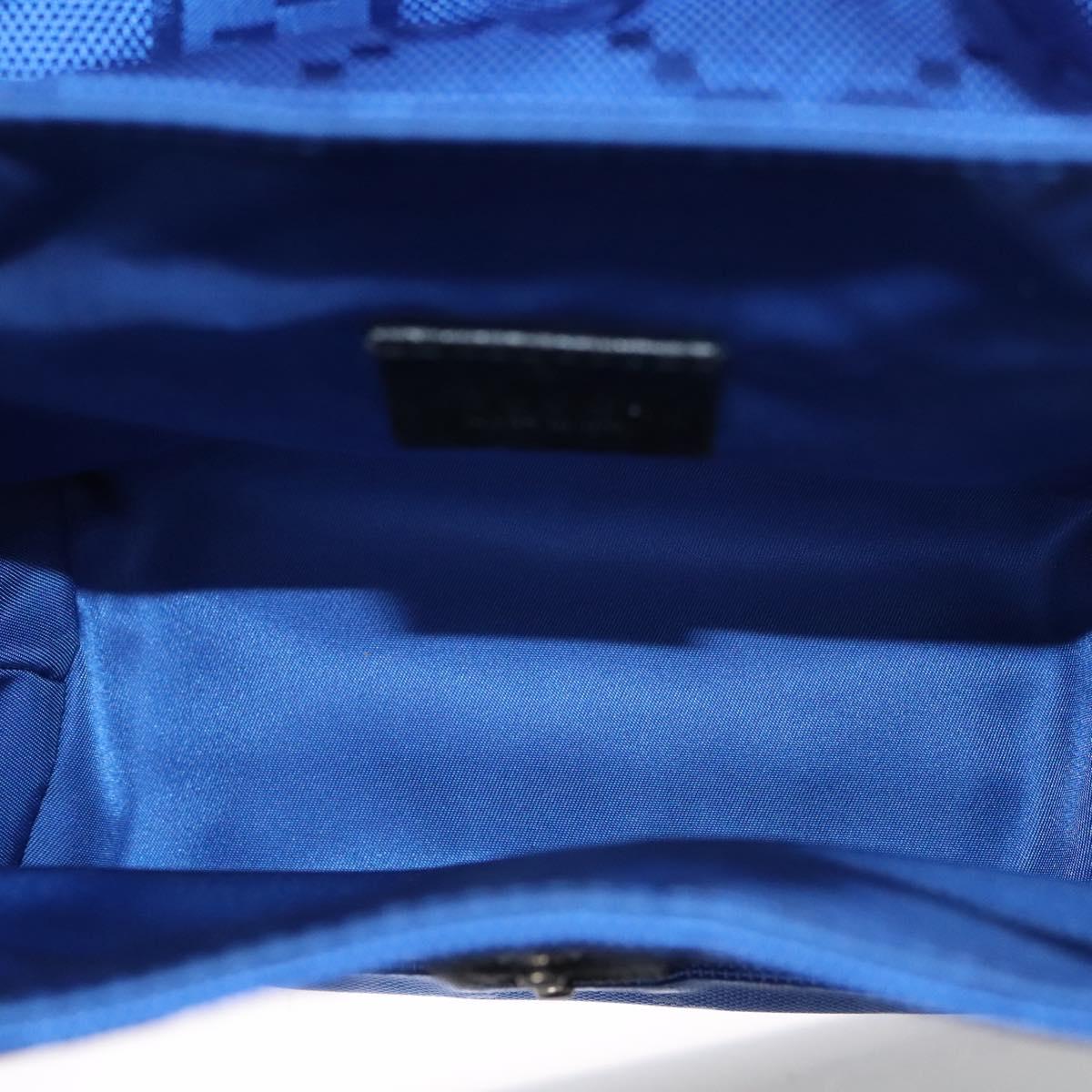GUCCI GG Canvas Shoulder Bag Blue 643858 Auth 114858AV