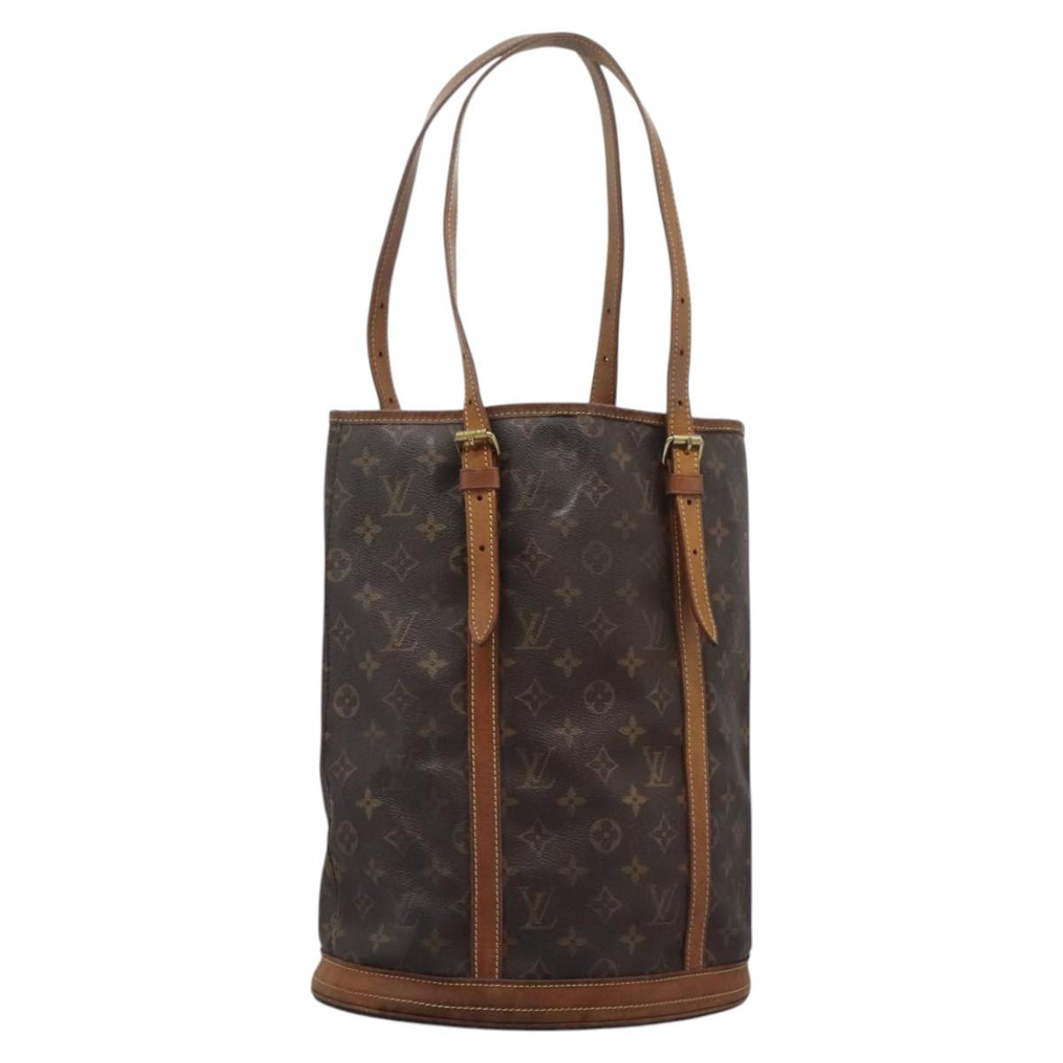 LOUIS VUITTON Monogram Bucket GM Shoulder Bag M42236 LV Auth 114920