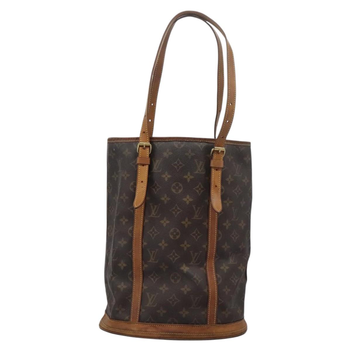 LOUIS VUITTON Monogram Bucket GM Shoulder Bag M42236 LV Auth 114920