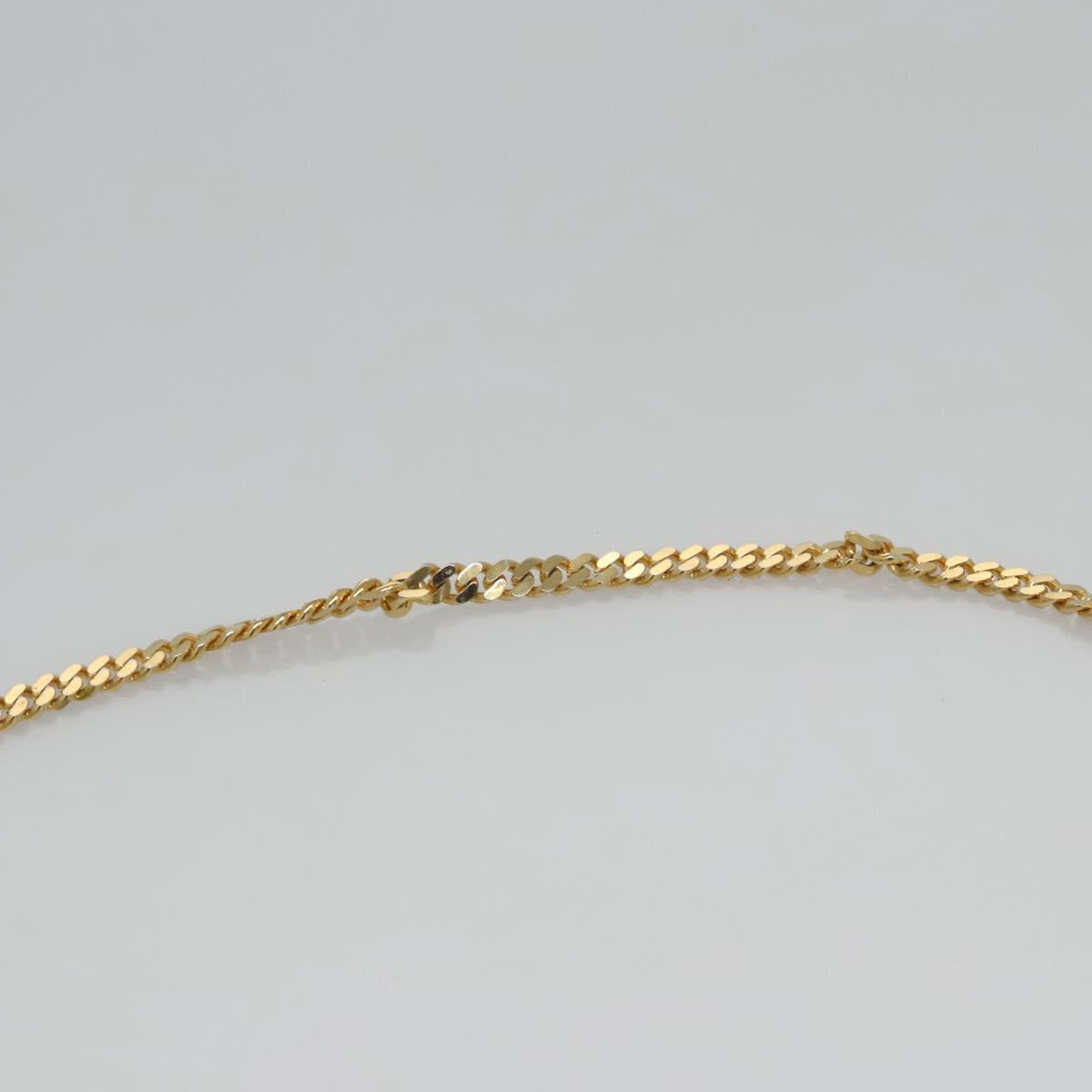 CELINE Shoulder Bag Leather Green Gold Auth 114967V